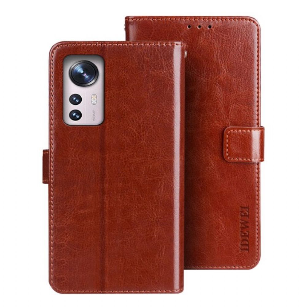 Folio-hoesje voor Xiaomi 12 / 12X Imitatieleer Idewei