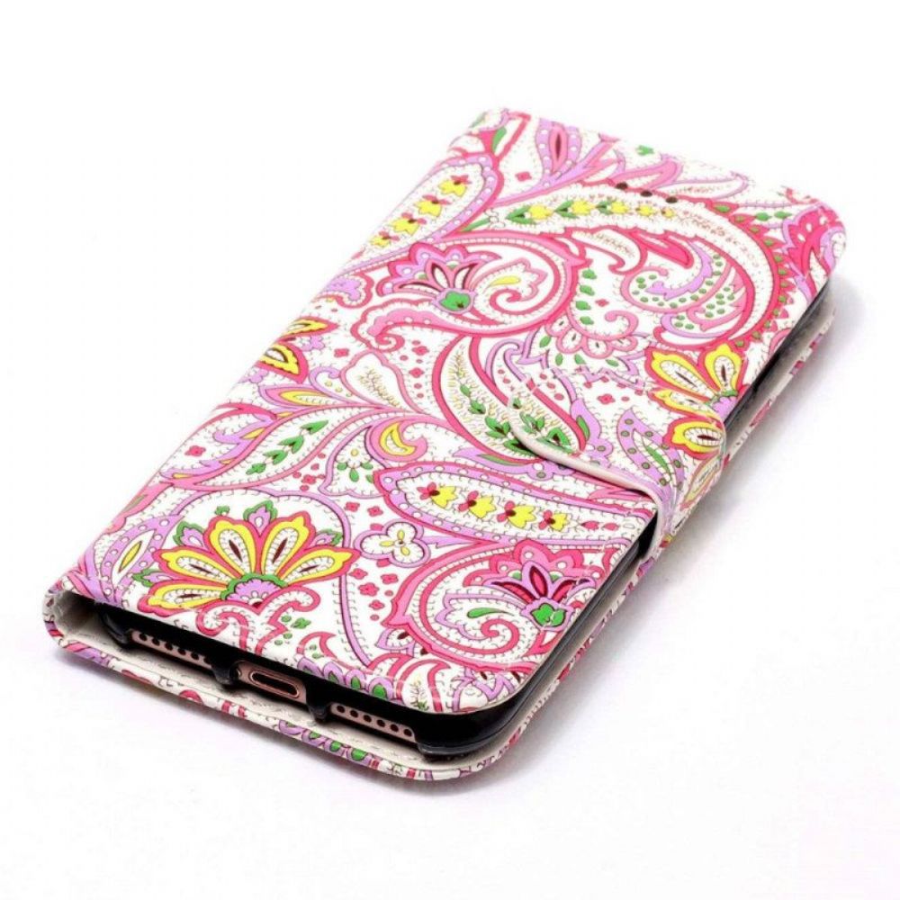 Folio-hoesje voor Xiaomi 12 Lite Met Ketting Paisley-patroon Met Bandjes