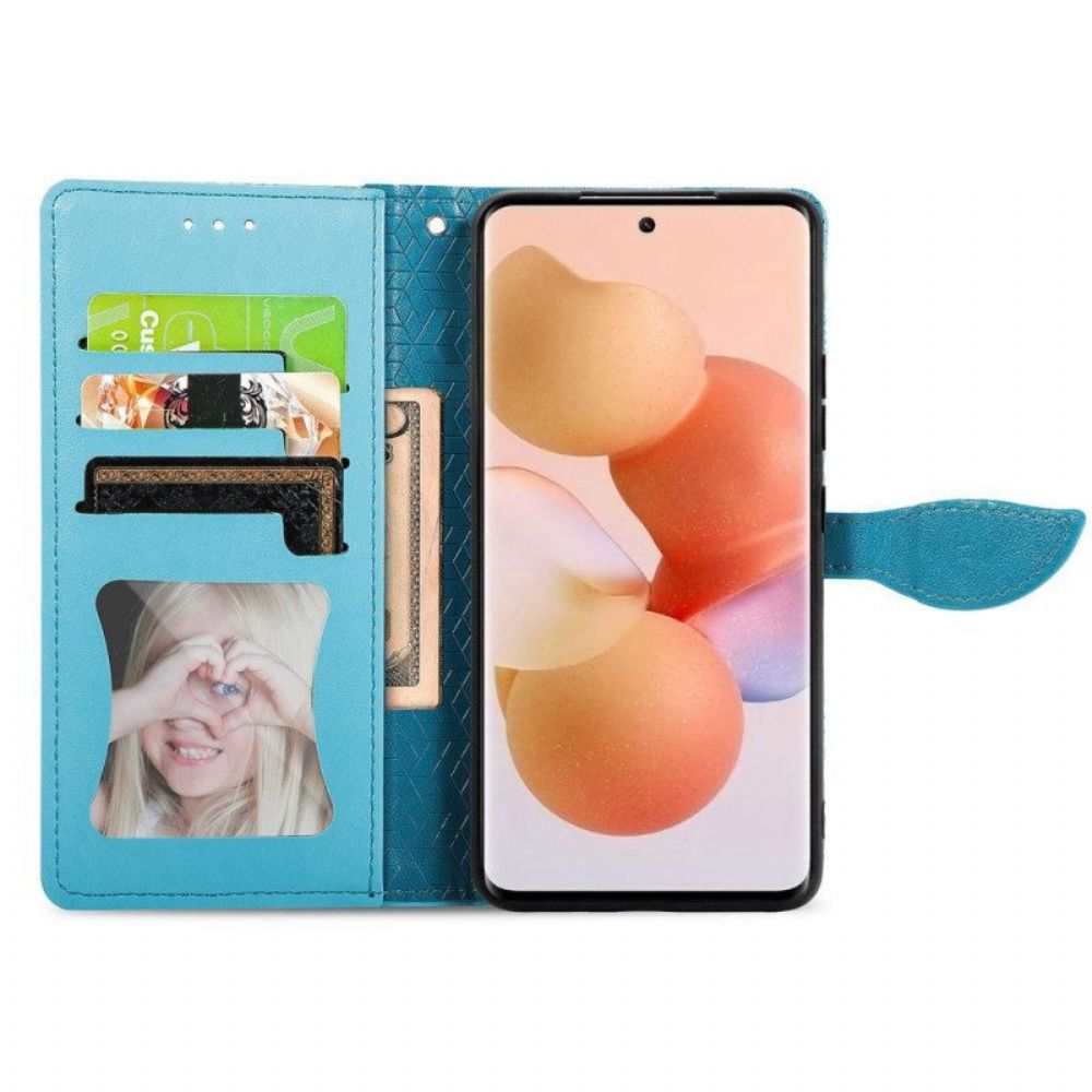 Folio-hoesje voor Xiaomi 12 Lite Stammen Bladeren