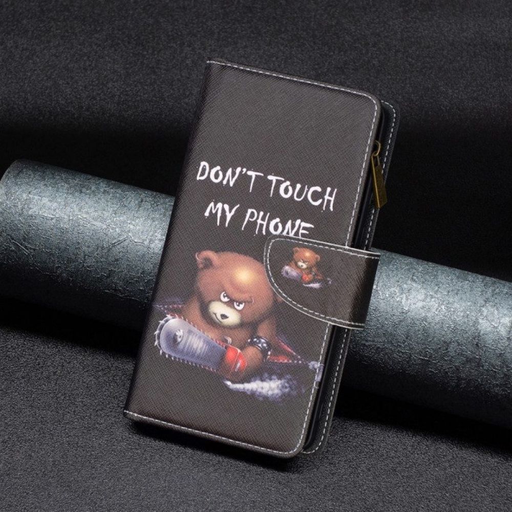 Folio-hoesje voor Xiaomi 13 Lite Portemonnee Leren Dangerous Bear-portemonnee