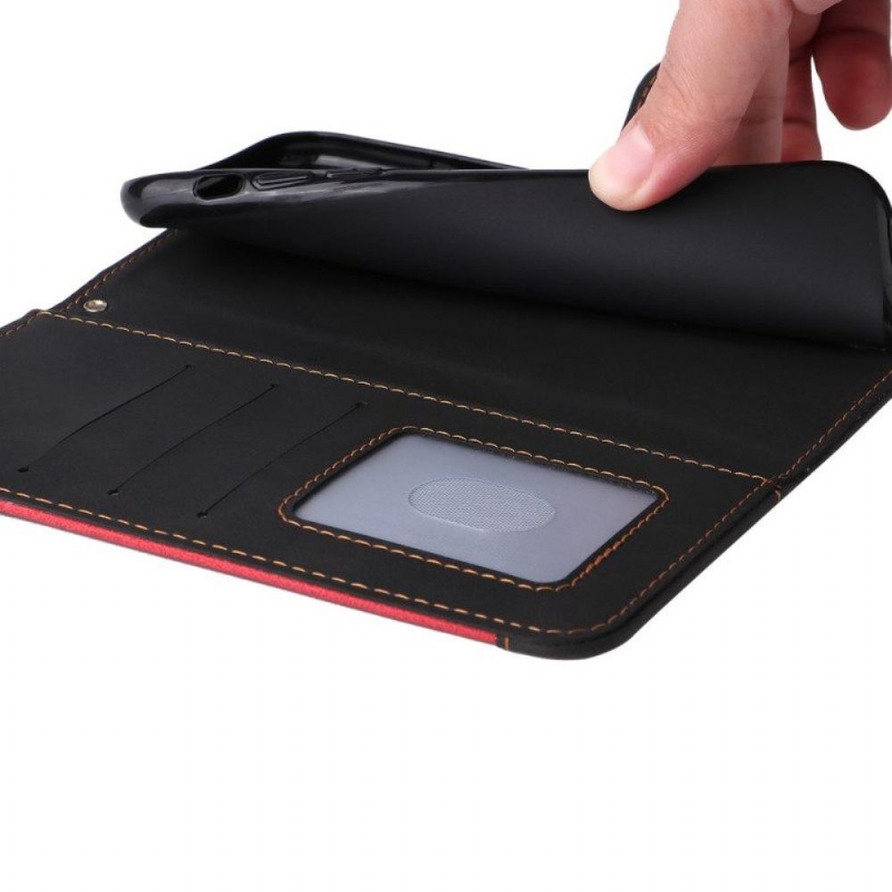 Folio-hoesje voor Xiaomi 13 Pro Met Ketting Driekleurige Riem