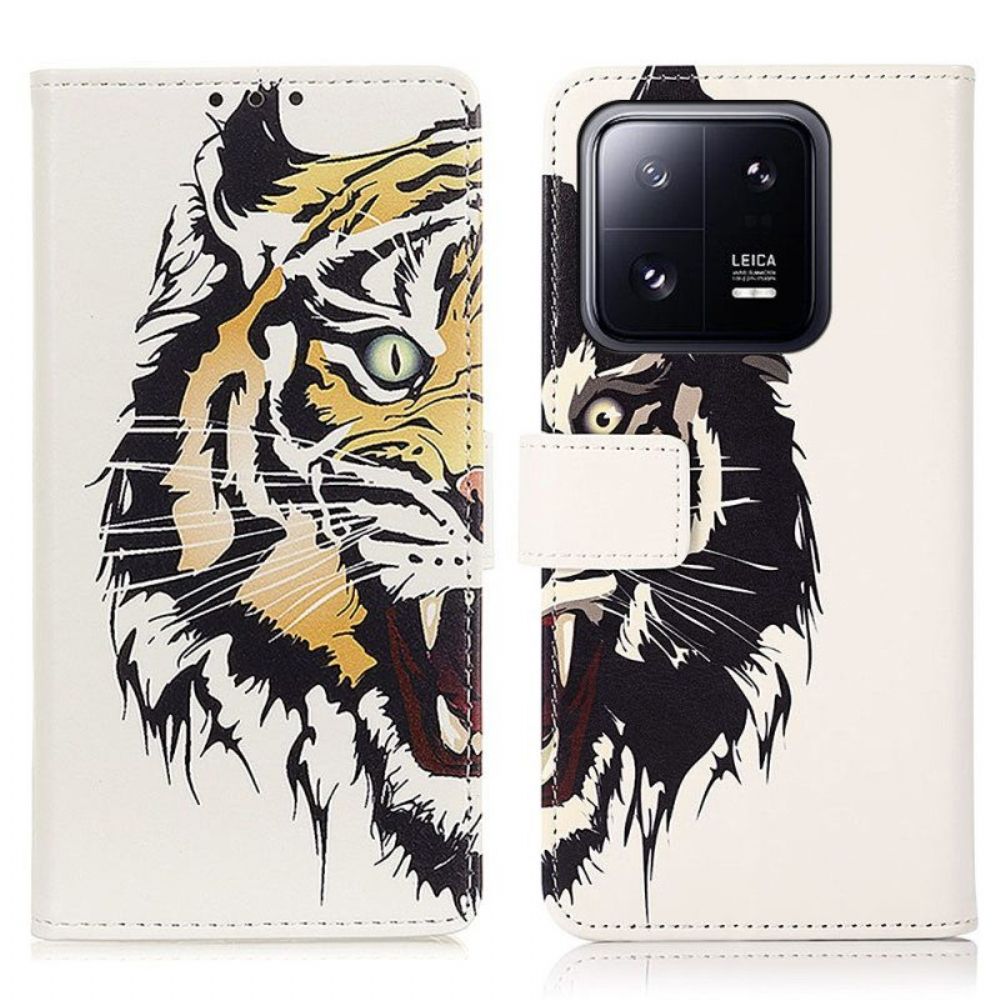 Folio-hoesje voor Xiaomi 13 Woeste Tijger