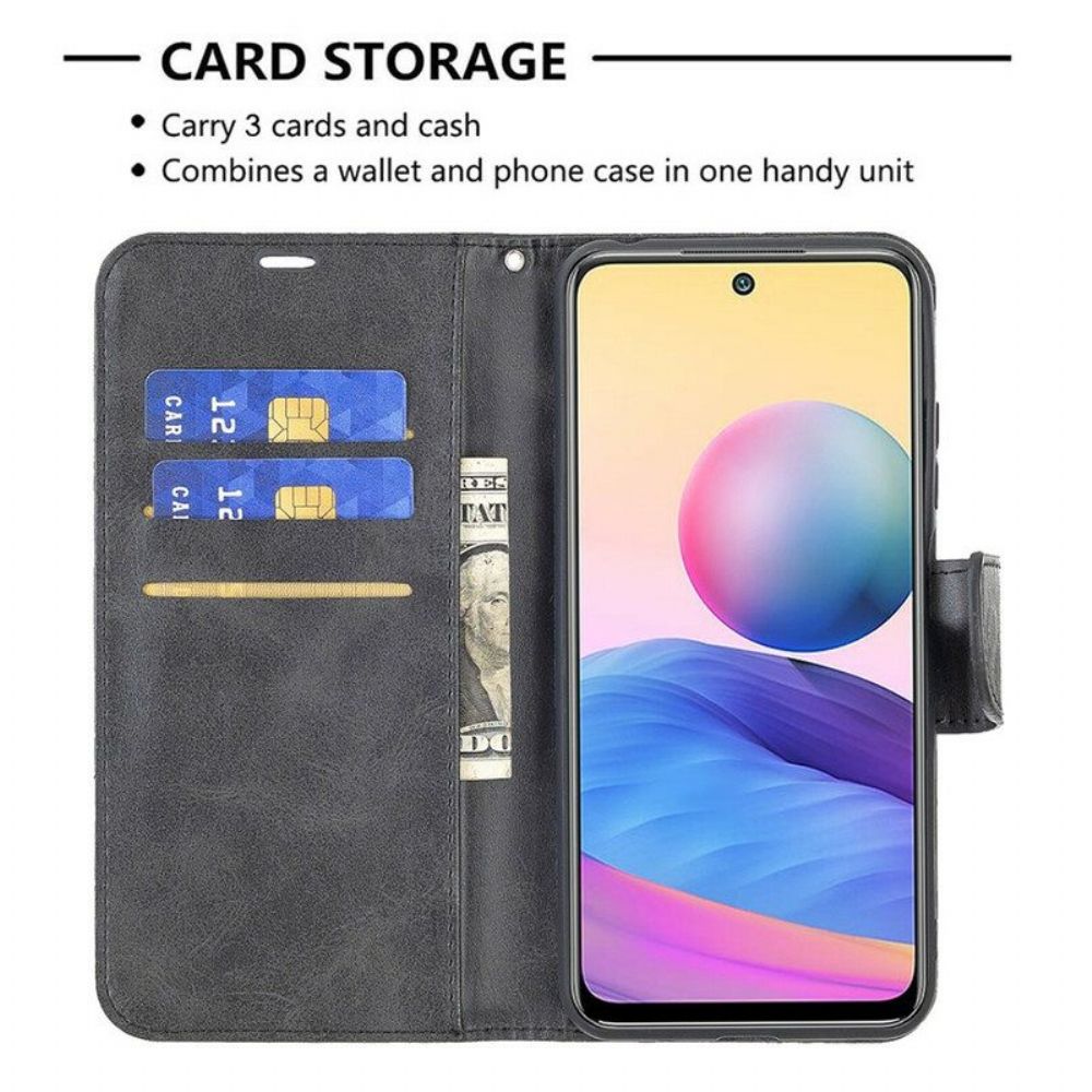 Folio-hoesje voor Xiaomi Redmi Note 10 5G Flip Case Gladde Flap Schuin