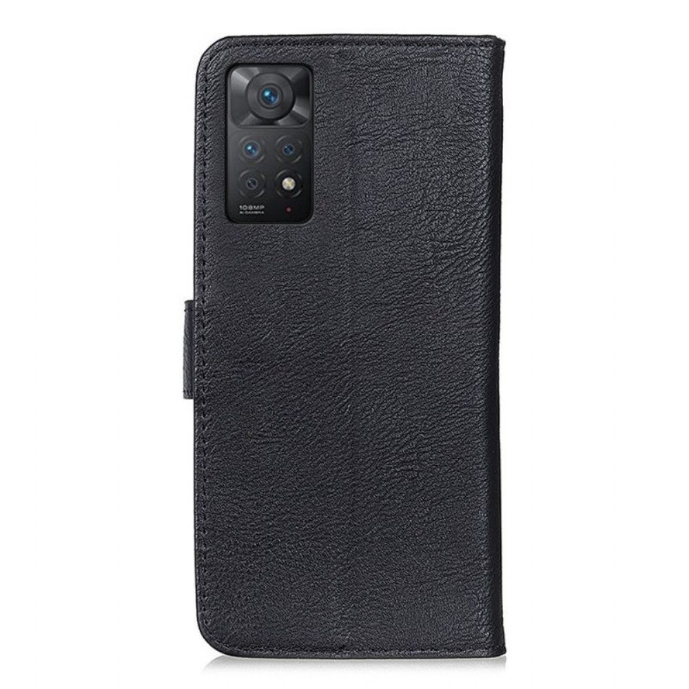 Folio-hoesje voor Xiaomi Redmi Note 11 Pro / 11 Pro 5G Imitatieleer Khazneh