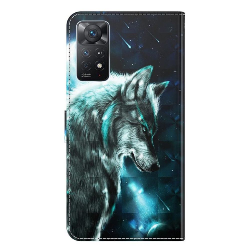 Folio-hoesje voor Xiaomi Redmi Note 11 Pro / 11 Pro 5G Majestueuze Wolf