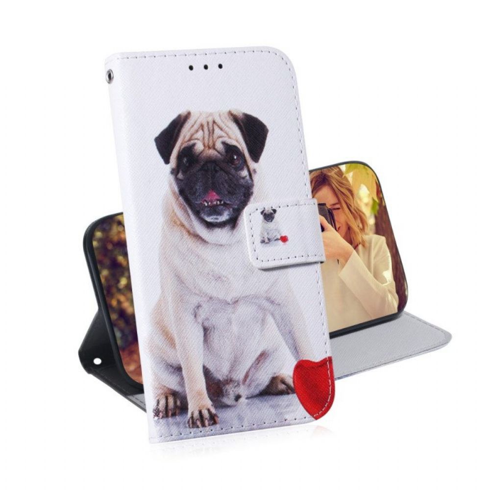 Folio-hoesje voor Xiaomi Redmi Note 11 Pro / 11 Pro 5G Mops Hond