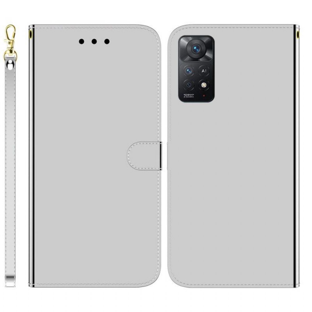 Folio-hoesje voor Xiaomi Redmi Note 11 Pro / 11 Pro 5G Spiegelhoes Van Imitatieleer