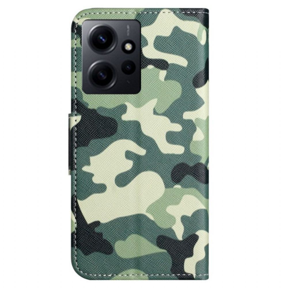 Folio-hoesje voor Xiaomi Redmi Note 12 4G Camouflage