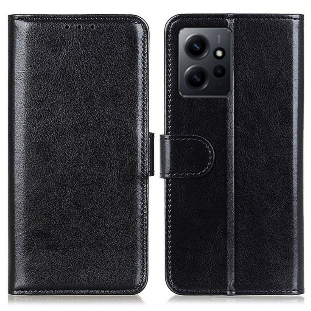 Folio-hoesje voor Xiaomi Redmi Note 12 4G Imitatie Lakleer