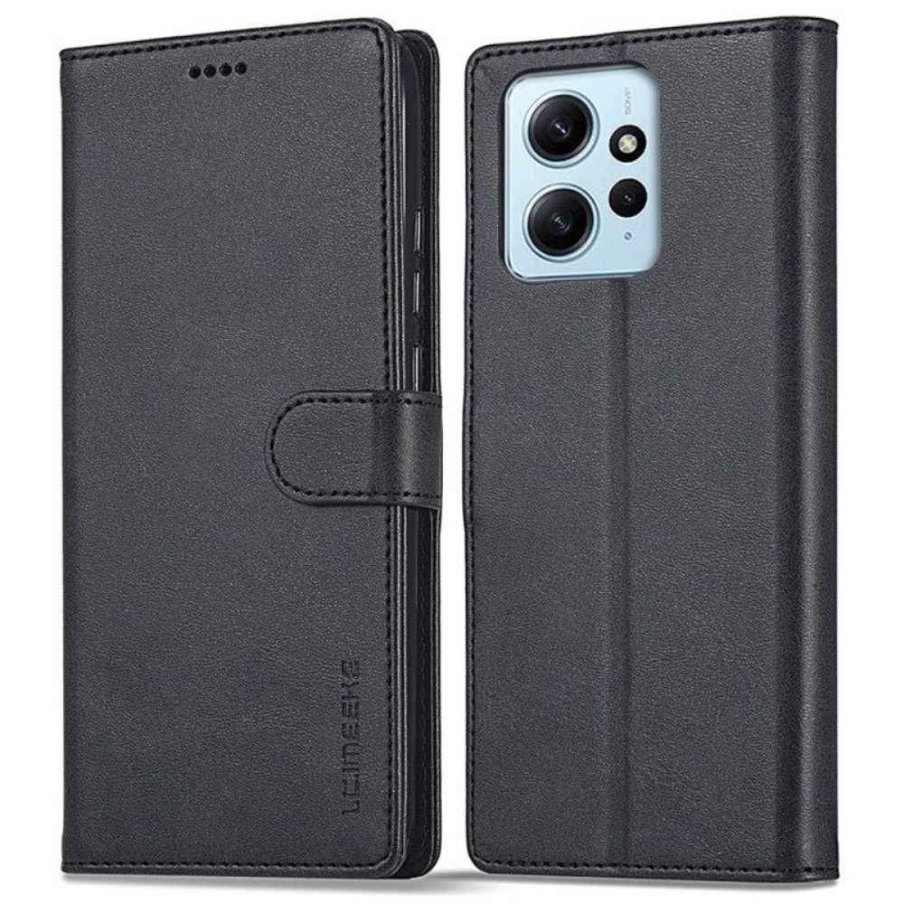 Folio-hoesje voor Xiaomi Redmi Note 12 4G Ledereffect Lc.imeeke