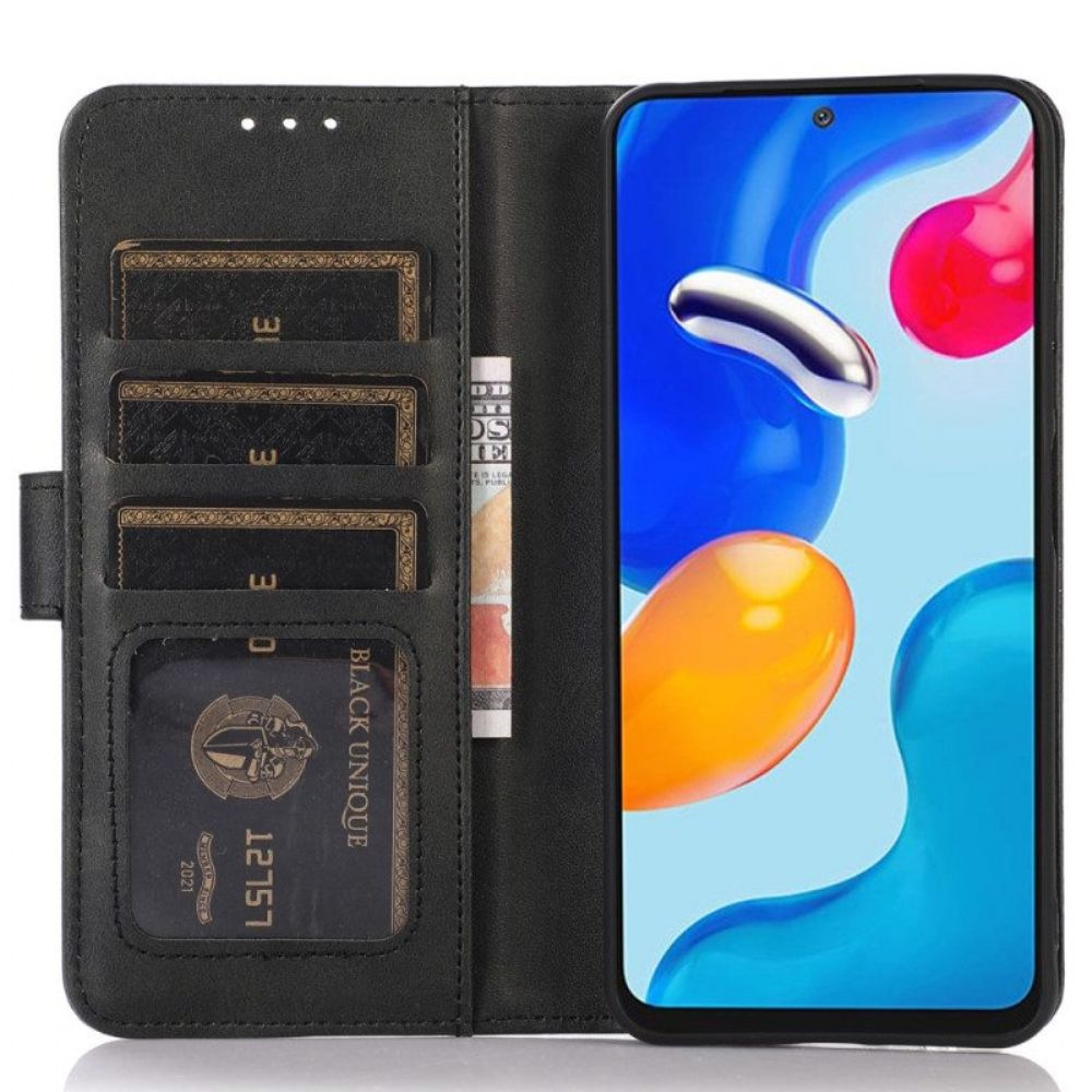 Folio-hoesje voor Xiaomi Redmi Note 12 4G Leer-effect