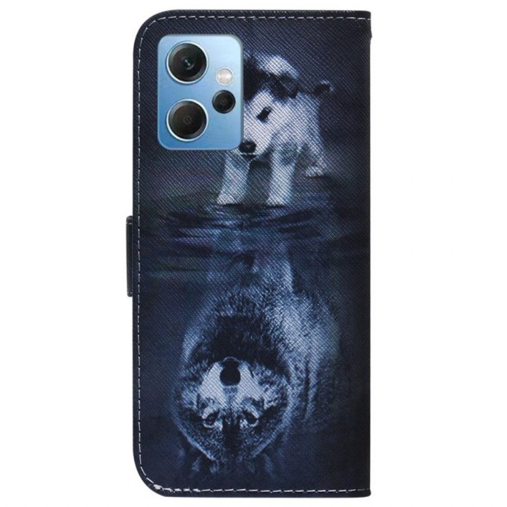 Folio-hoesje voor Xiaomi Redmi Note 12 4G Puppy-droom