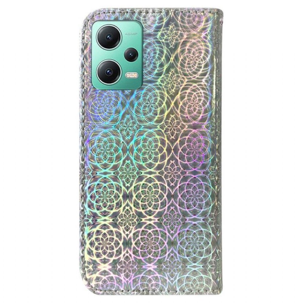 Folio-hoesje voor Xiaomi Redmi Note 12 5G Disco-stijl