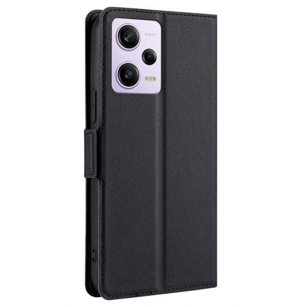 Folio-hoesje voor Xiaomi Redmi Note 12 Pro Dubbele Sluiting