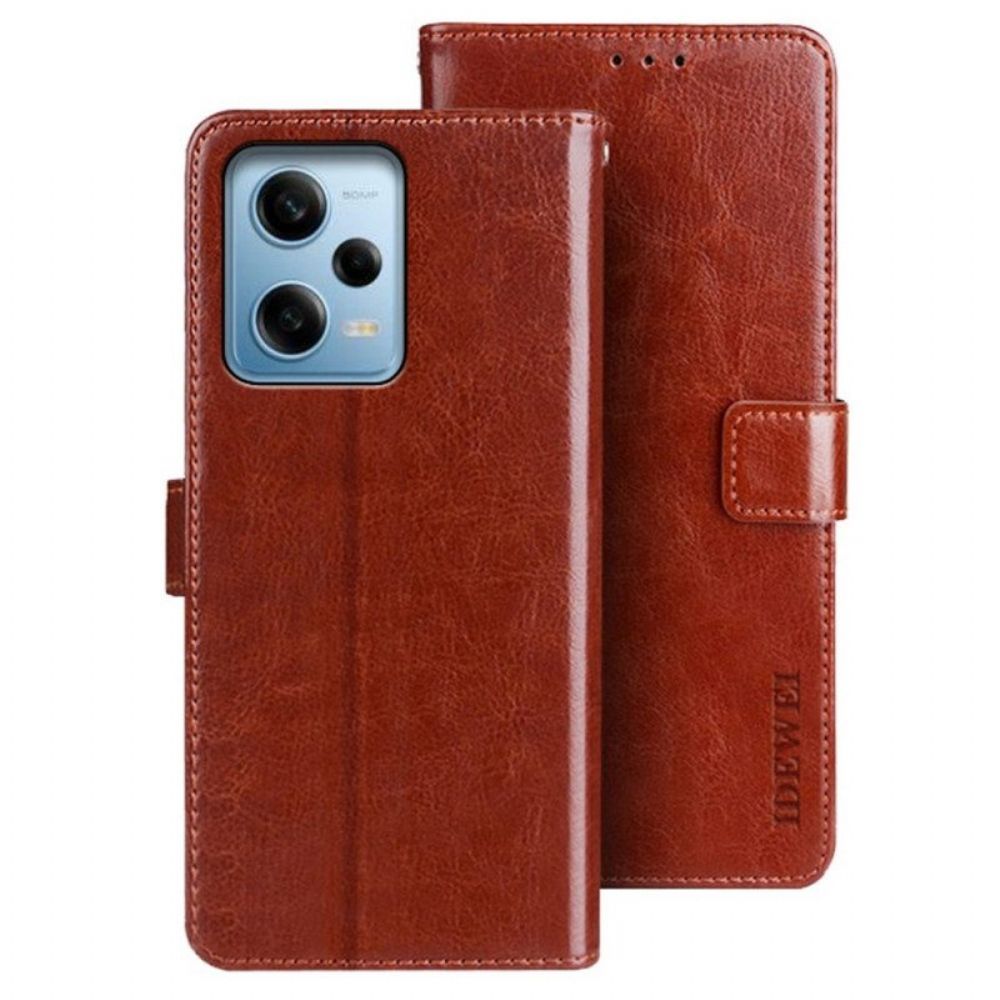 Folio-hoesje voor Xiaomi Redmi Note 12 Pro Imitatieleer Idewei