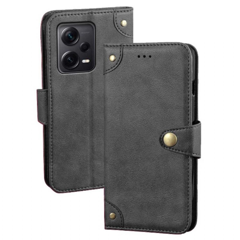 Folio-hoesje voor Xiaomi Redmi Note 12 Pro Plus Magnetische Knop