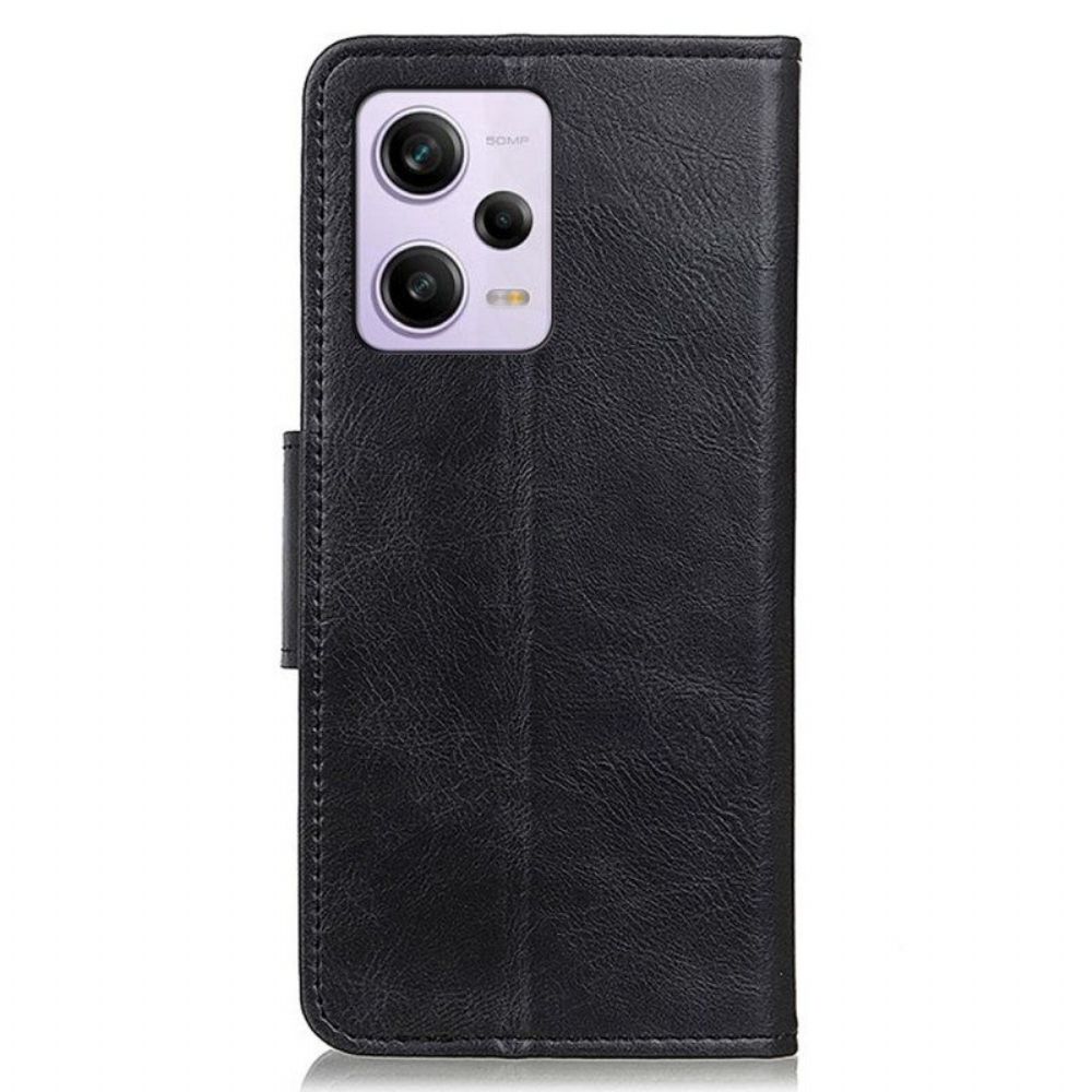 Folio-hoesje voor Xiaomi Redmi Note 12 Pro Stijl Lederen Gesp Omkeerbaar