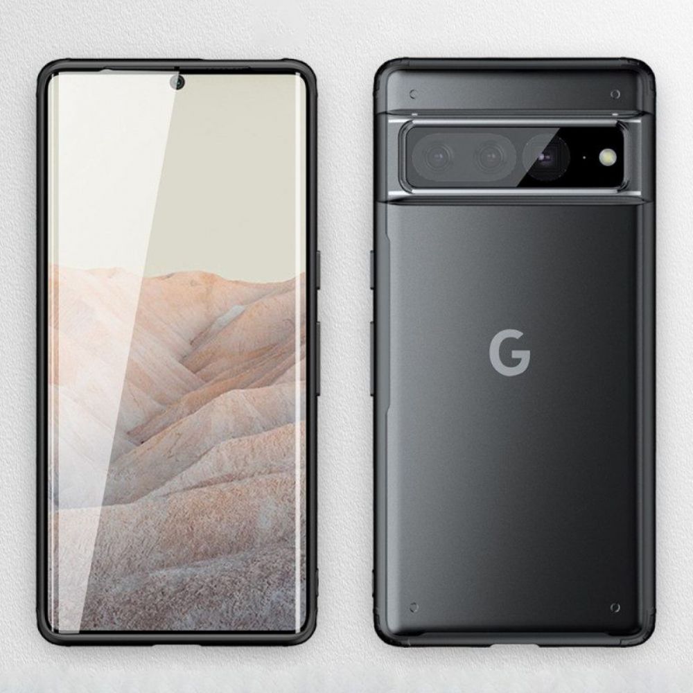 Hoesje voor Google Pixel 7 Pro Doorzichtige Gekleurde Randen