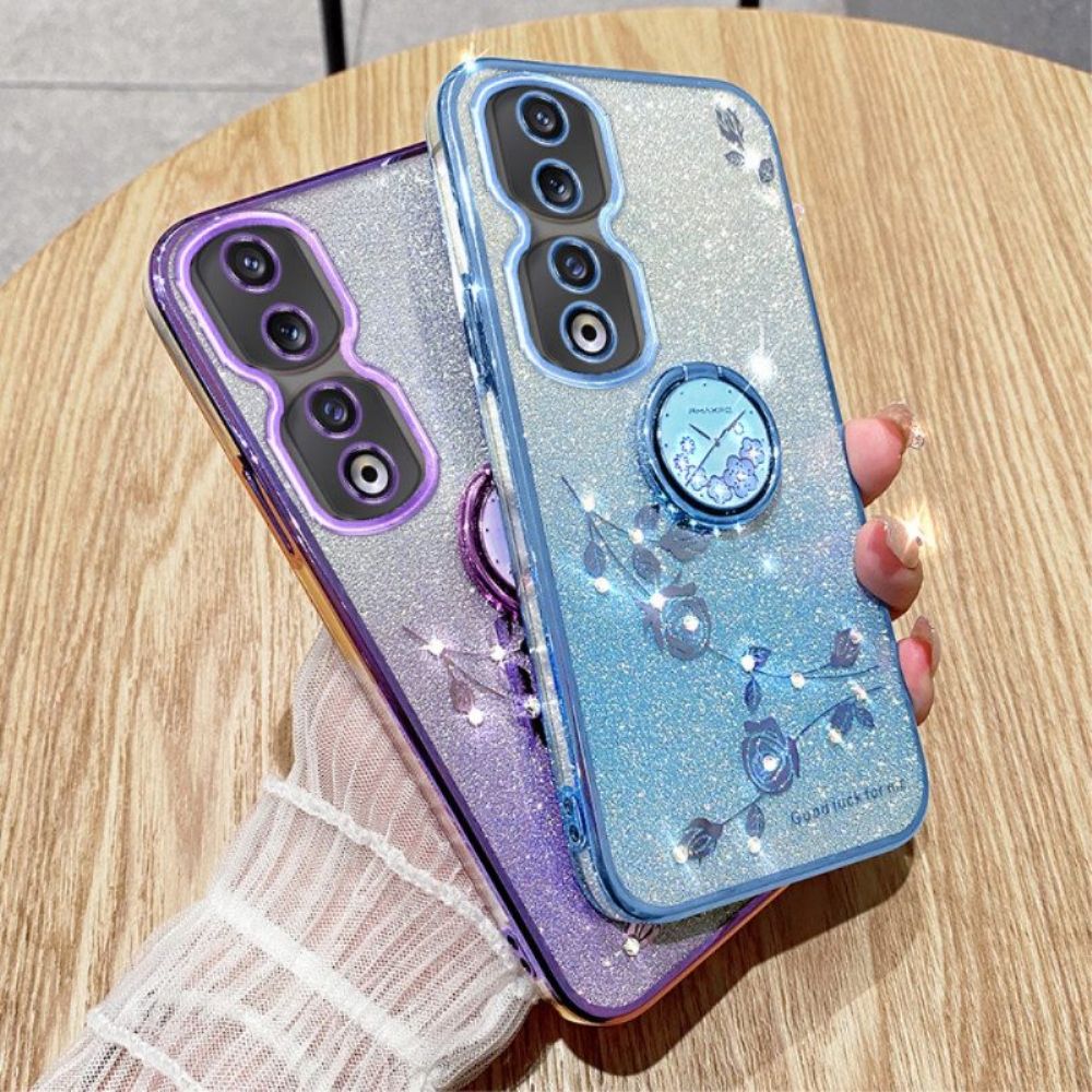 Hoesje voor Honor 90 Pro Glitter- En Handsfree-ondersteuning