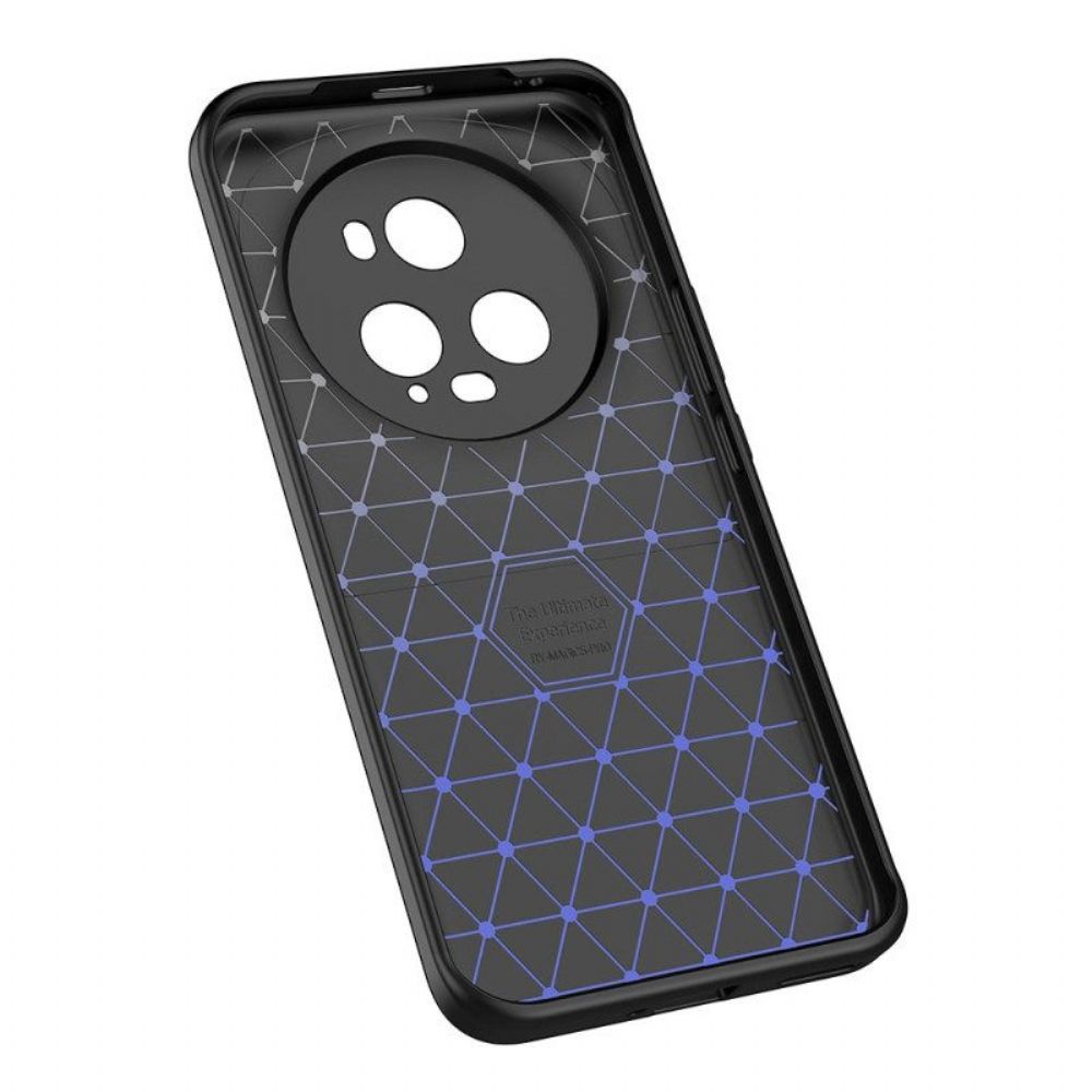 Hoesje voor Honor Magic 5 Pro Dubbellijnig Litchi-leereffect