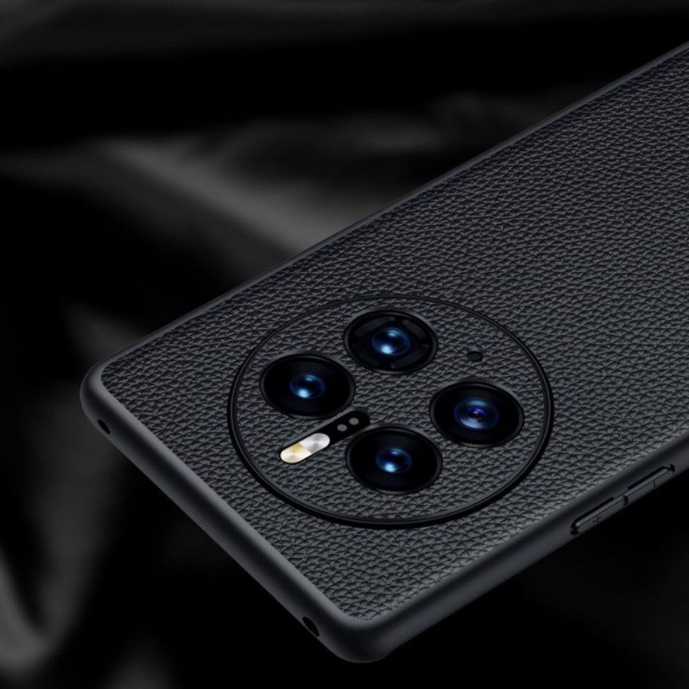 Hoesje voor Huawei Mate 50 Pro Echt Litchi-leer