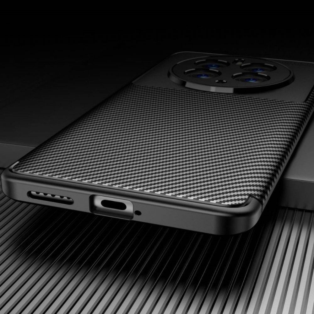 Hoesje voor Huawei Mate 50 Pro Flexibele Koolstofvezel