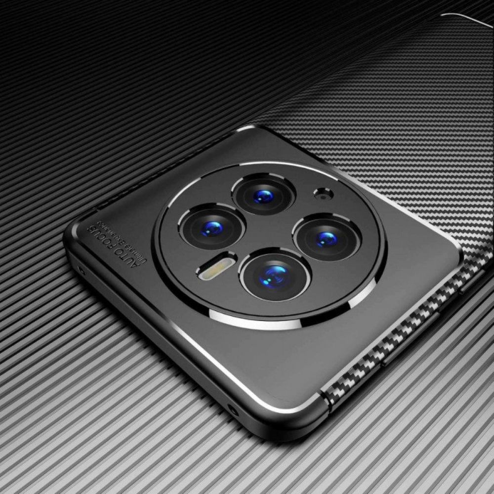 Hoesje voor Huawei Mate 50 Pro Flexibele Koolstofvezel