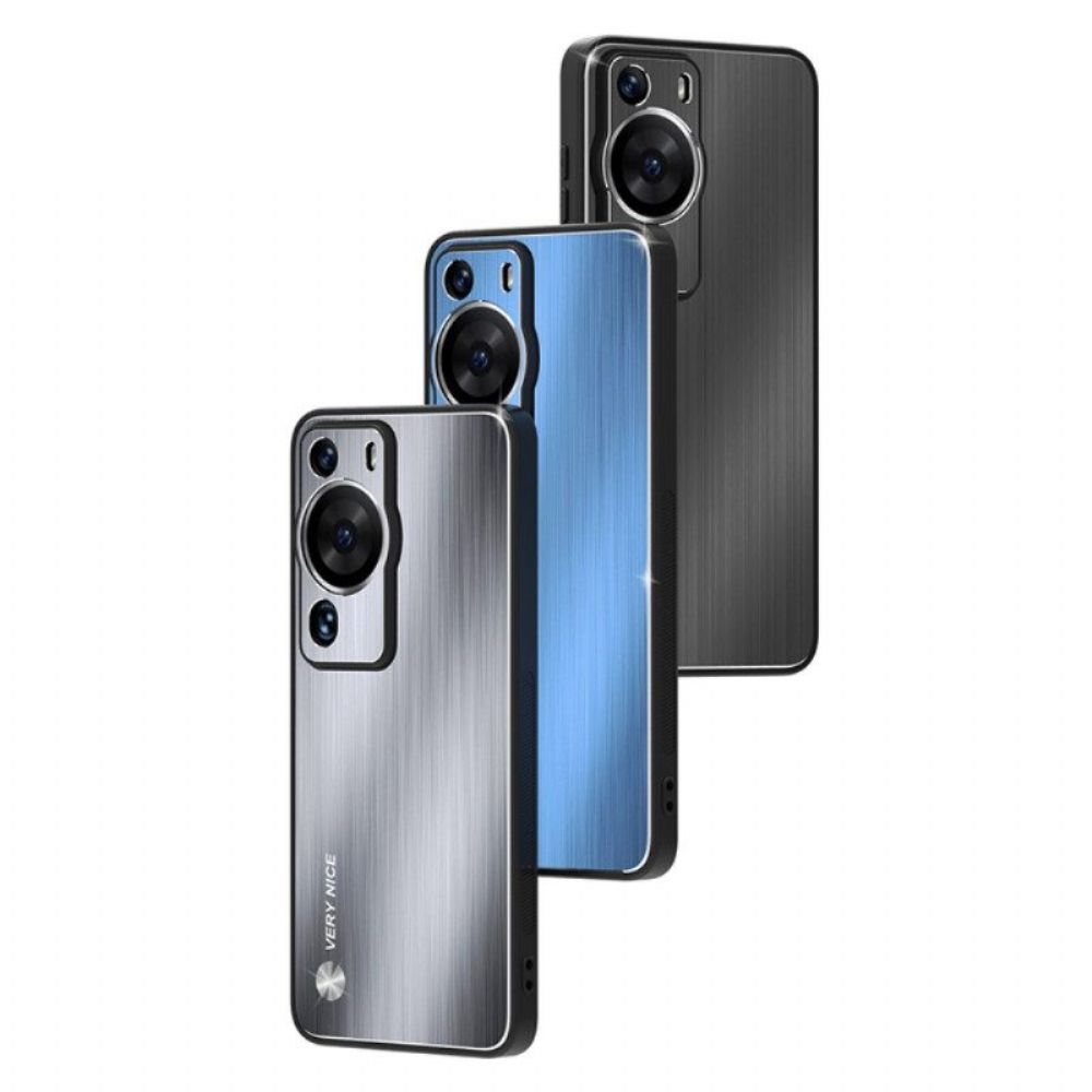 Hoesje voor Huawei P60 Pro Geborsteld Aluminium