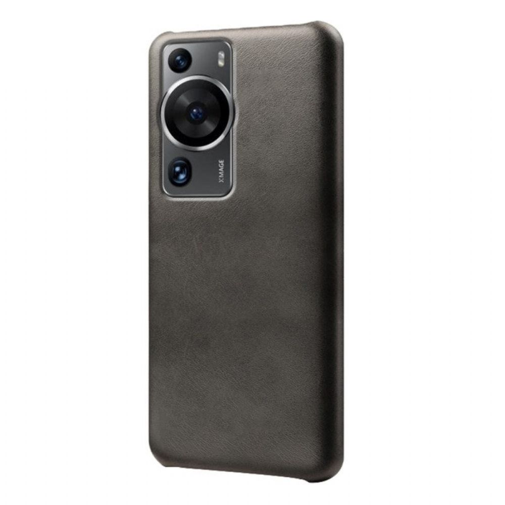 Hoesje voor Huawei P60 Pro Ledereffect