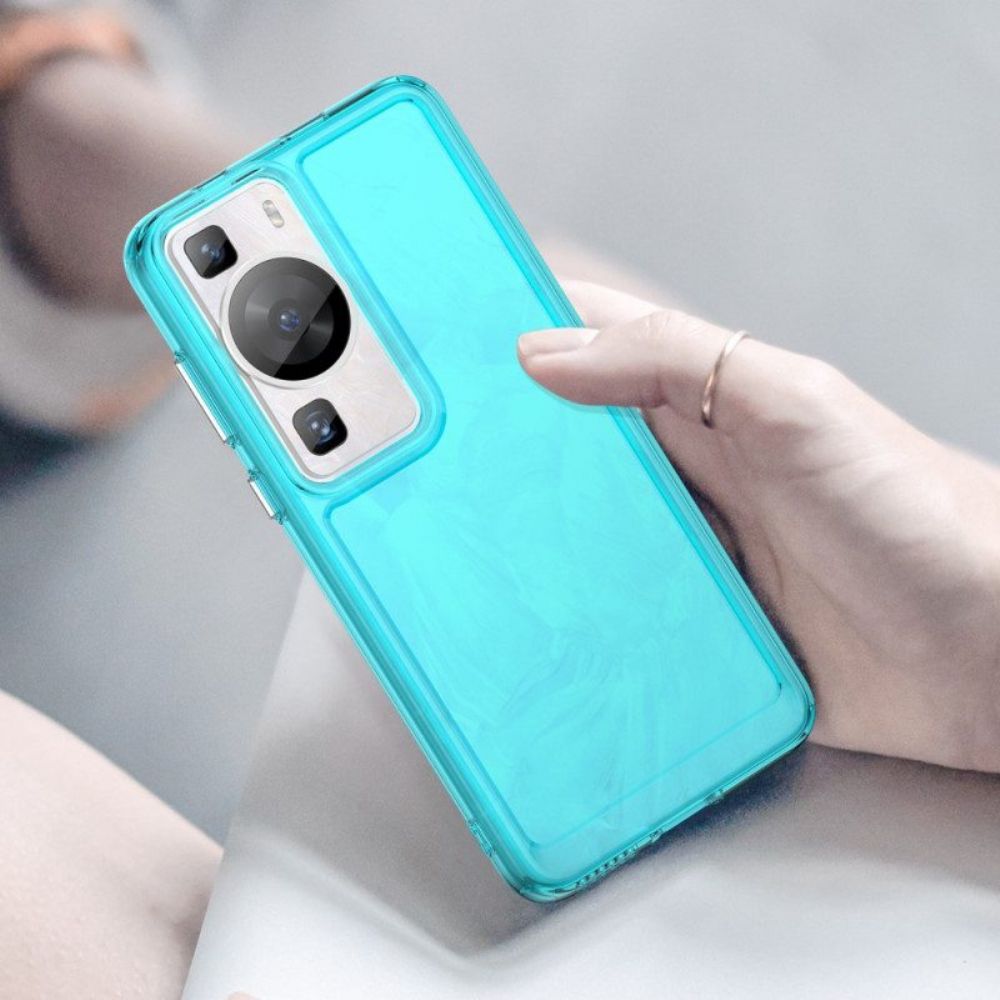 Hoesje voor Huawei P60 Pro Transparante Candy-serie