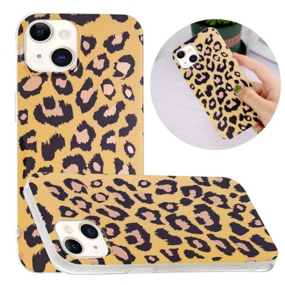 Hoesje voor iPhone 15 Plus Luipaard