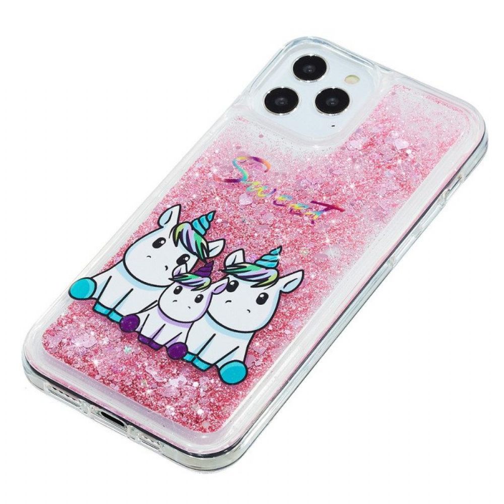 Hoesje voor iPhone 15 Pro Eenhoornglitter