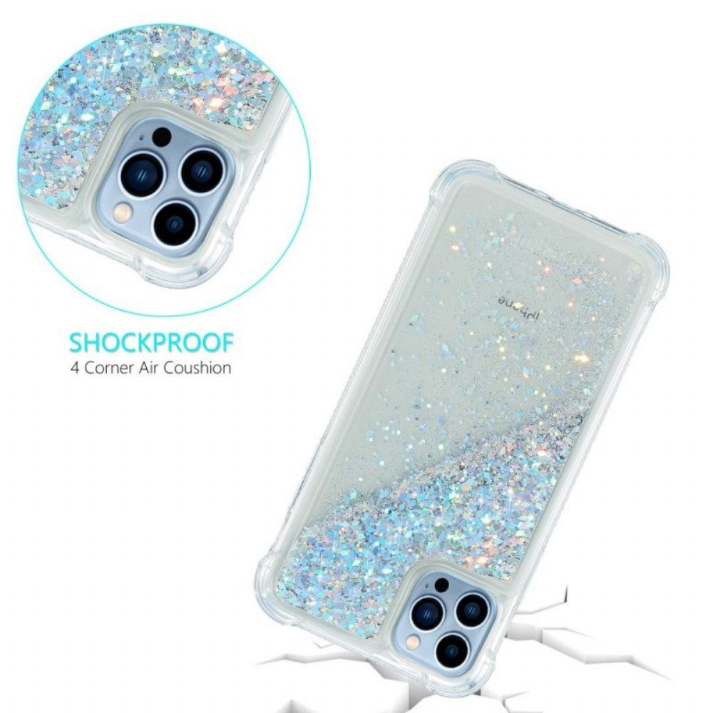 Hoesje voor iPhone 15 Pro Glitters