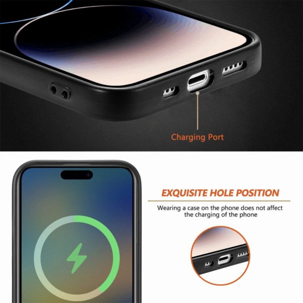 Hoesje voor iPhone 15 Pro Magsafe Flashy-compatibel