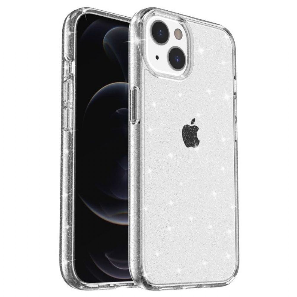 Hoesje voor iPhone 15 Transparante Glitters