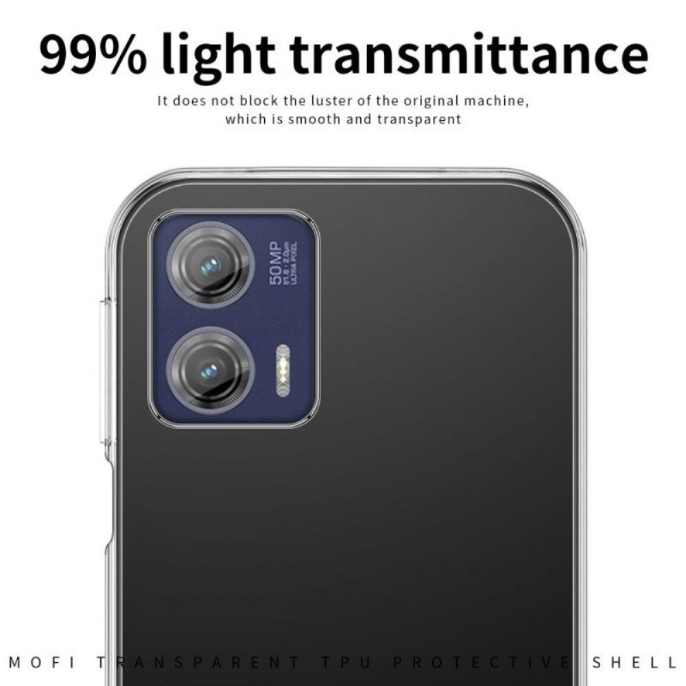 Hoesje voor Moto G73 5G Transparante Mofi