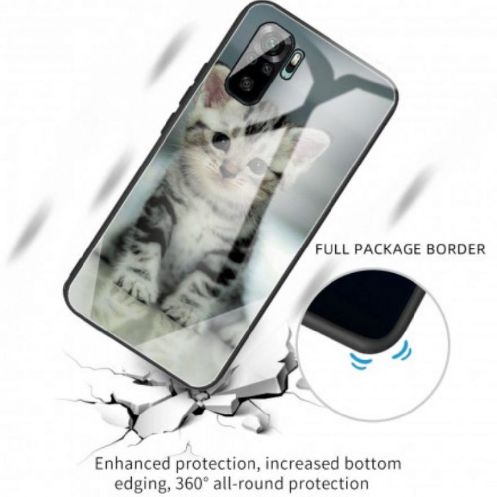 Hoesje voor Poco M5s Kitten Gehard Glas