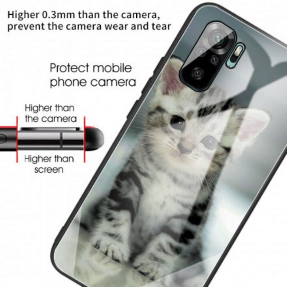 Hoesje voor Poco M5s Kitten Gehard Glas