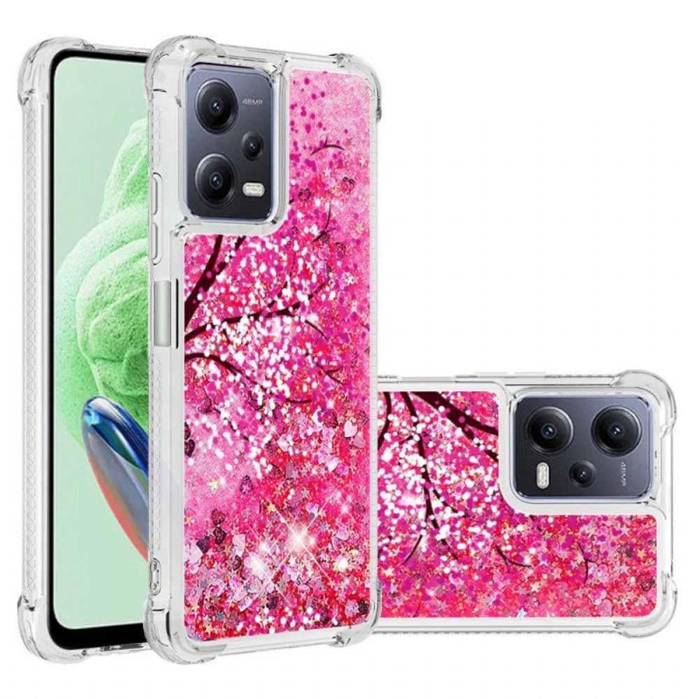 Hoesje voor Poco X5 5G Glitter Boom