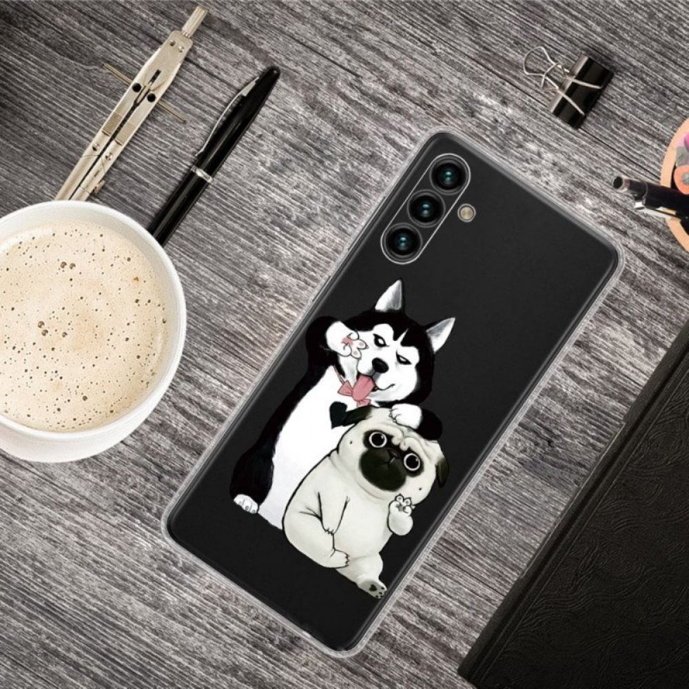 Hoesje voor Samsung Galaxy A13 5G / A04s Boom En Strappy Cat