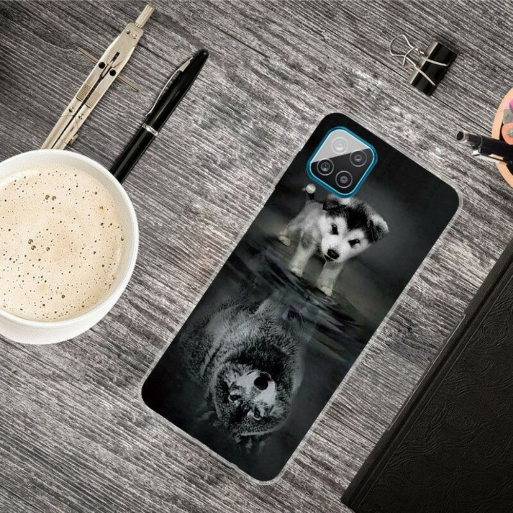 Hoesje voor Samsung Galaxy M12 / A12 Puppy-droom