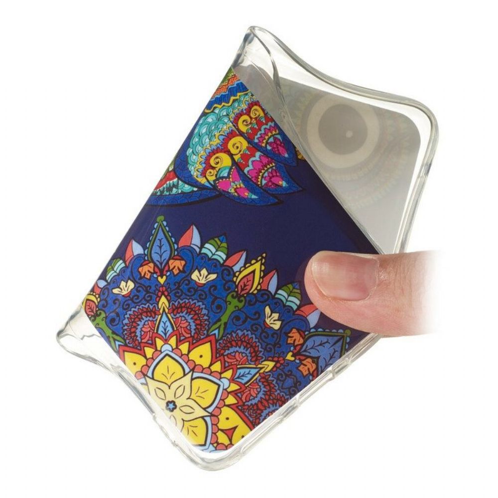 Hoesje voor Samsung Galaxy S20 Plus / S20 Plus 5G Fluorescerende Uil Mandala