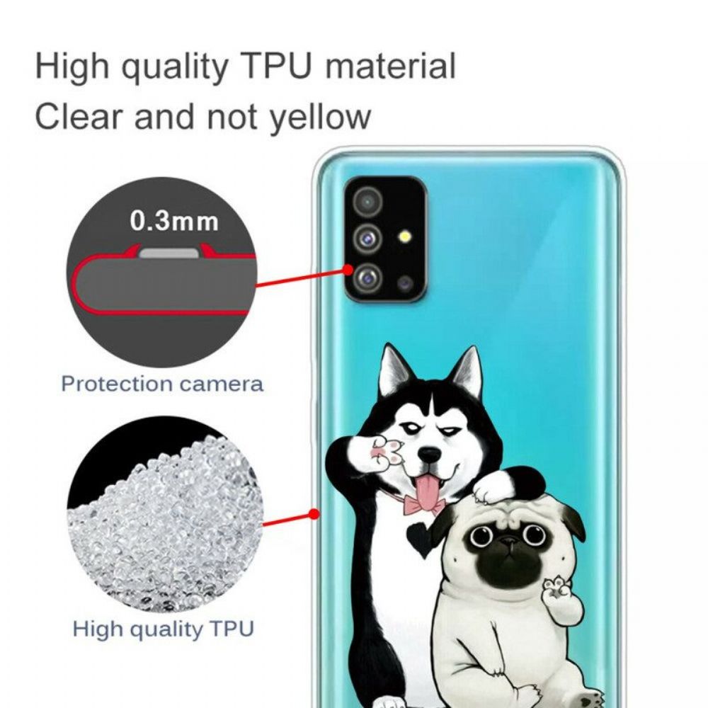 Hoesje voor Samsung Galaxy S20 Plus / S20 Plus 5G Grappige Honden