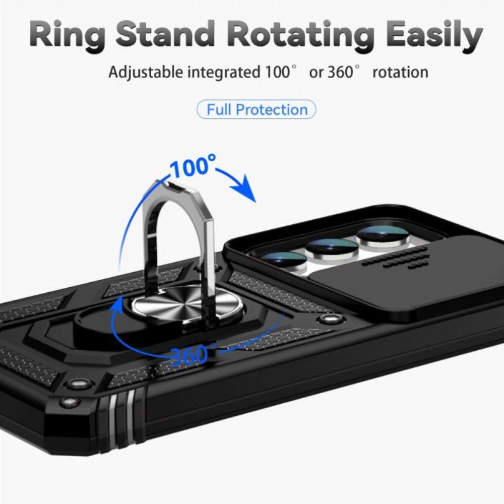 Hoesje voor Samsung Galaxy S23 5G Camerahoes En Standaard