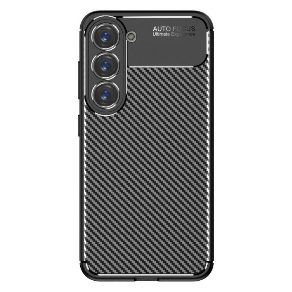 Hoesje voor Samsung Galaxy S23 Plus 5G Flexibele Koolstofvezel