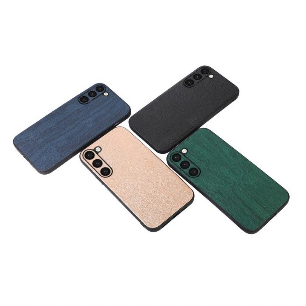 Hoesje voor Samsung Galaxy S23 Plus 5G Stijl Leer Houteffect