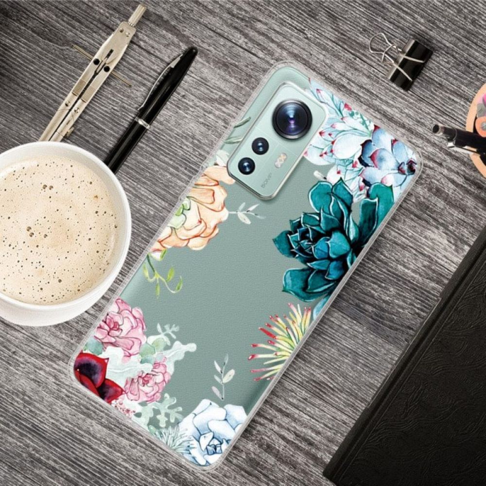 Hoesje voor Xiaomi 12 / 12X Aquarel Bloemen