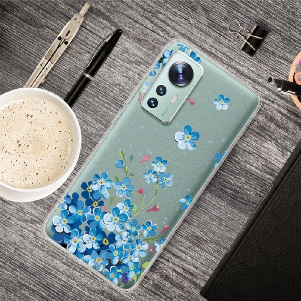 Hoesje voor Xiaomi 12 / 12X Boeket Van Blauwe Bloemen