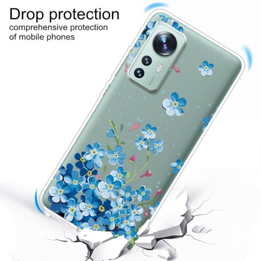 Hoesje voor Xiaomi 12 / 12X Boeket Van Blauwe Bloemen