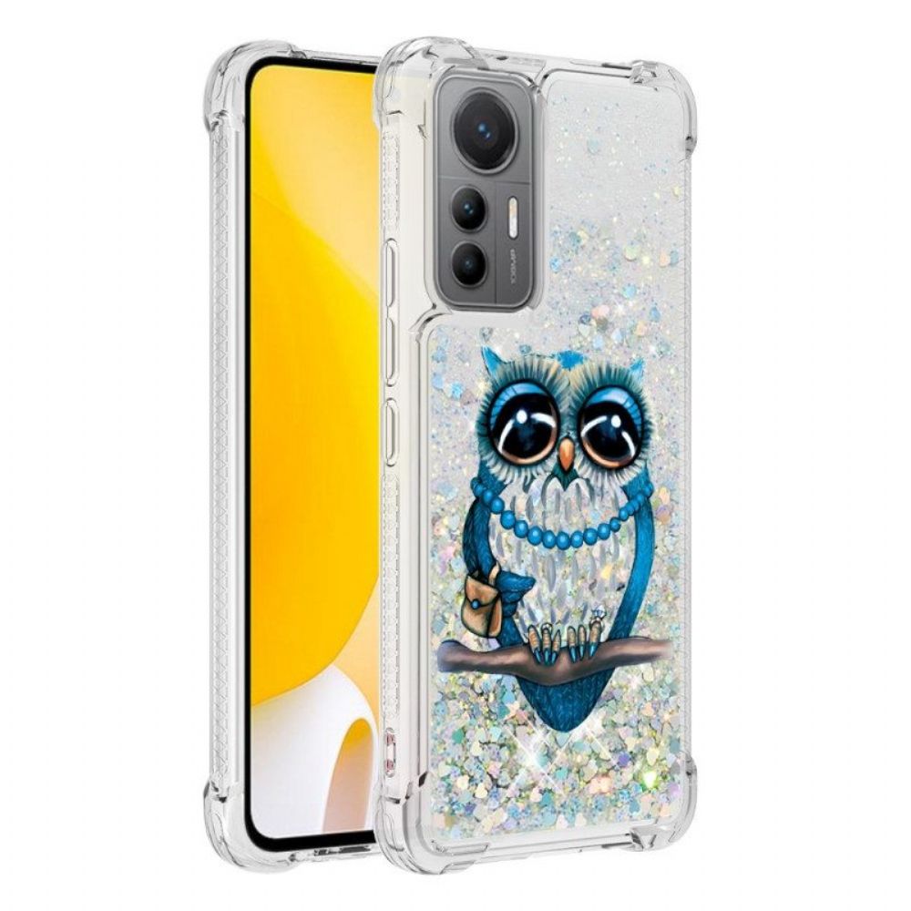 Hoesje voor Xiaomi 12 Lite Pailletten Miss Uil